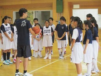 クラブ活動風景「バスケットボール部」