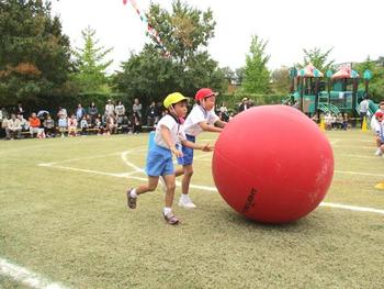 P1幼稚園ミニ運動会参加