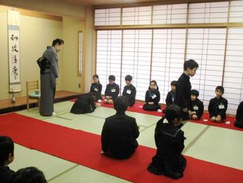 P１（小学１年）生のお茶会