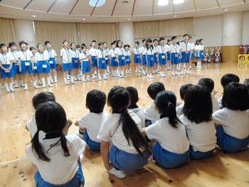 PP2･P2(小学２年)生の対面式がありました