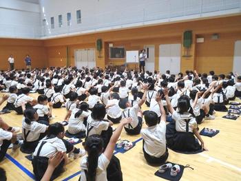 P生　1学期終業式と燈花会