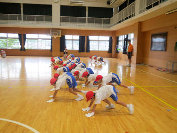 全学年、体力づくりです！