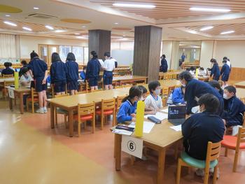 Ｍ２(小学6年)生からＰ３(小学3)生への情報モラル教室