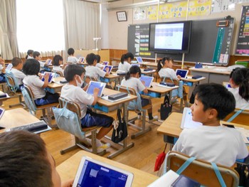 ２学期初めての授業参観