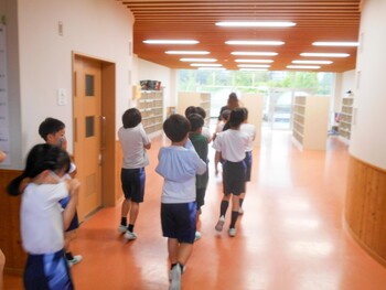 幼小中高合同防火避難訓練