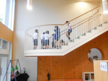 幼小中高合同防火避難訓練