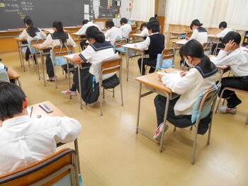 １学期 中間考査始まる