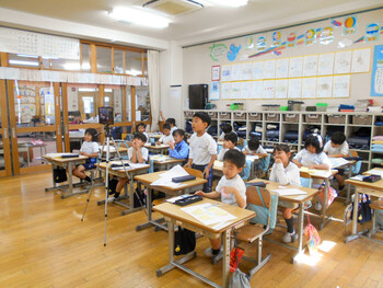 　「くじらぐも」音読発表会