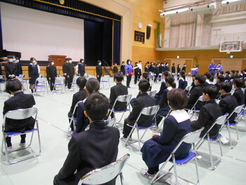 卒業式練習始まる！