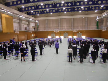 卒業式練習始まる！