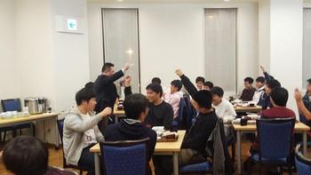 Y3・Y2冬期学習合宿の激励