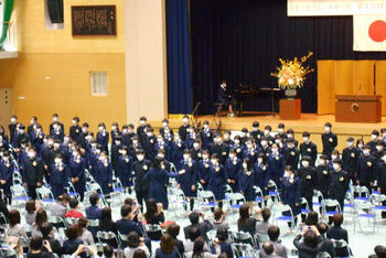 第１０回奈良学園登美ヶ丘中学校卒業式