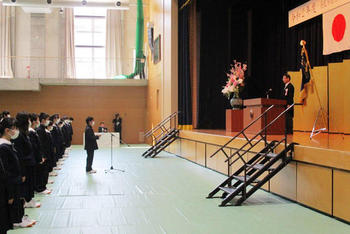 令和２年度 奈良学園登美ヶ丘中学校入学式