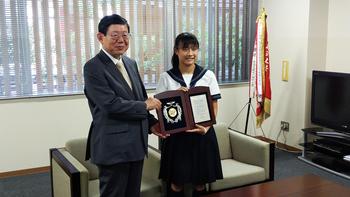 奈良登美生、奈良学園栄誉賞に輝く！