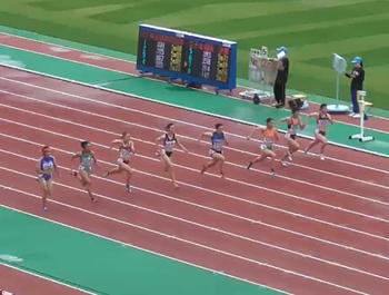 近畿インターハイ陸上競技女子100ｍ優勝、全国インターハイへ！！