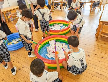 自然再生研究会の幼稚園交流