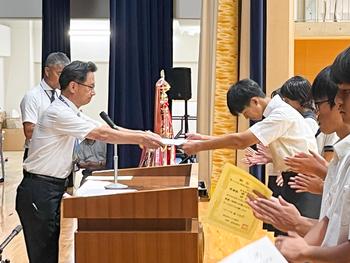 １学期終業式・壮行会