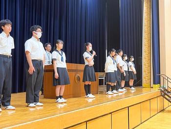 １学期終業式・壮行会