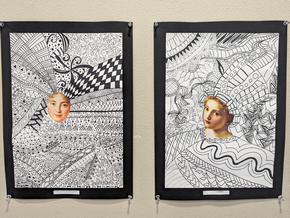 「美術」の作品展示
