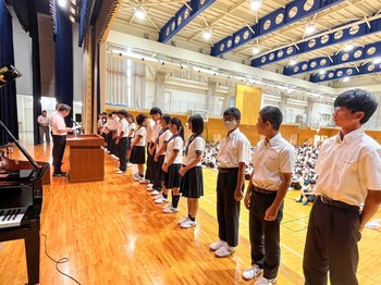 １学期終業式・クラブ壮行会