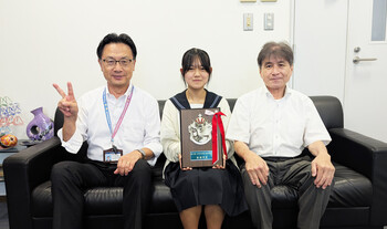 「少年の主張」県大会で最優秀賞を受賞！