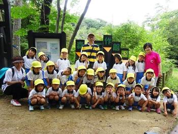 お泊まり保育2　森の散策自然発見