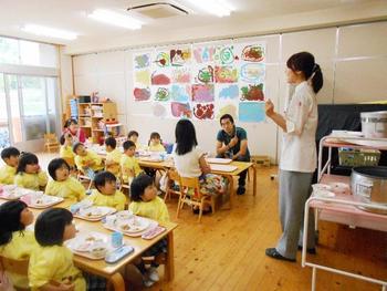 「うめごはんの話を聞きました」食育