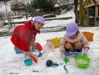 この冬初の積雪でした！