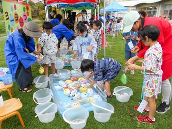 夏祭りを楽しみました