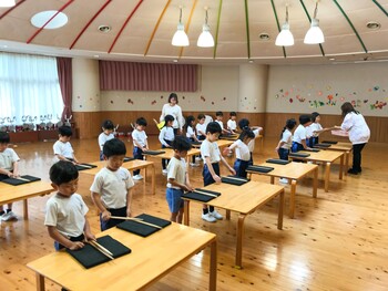 マーチング教室始まる