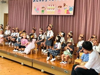 ６・７・８月生まれお誕生会